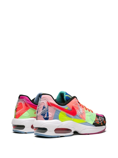 Shop Nike X Atmos Air Max 2 Light Qs Sneakers In Black/brightcrimson