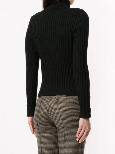 Pre-owned Chanel 1990s Roll Neck Cashmere Jumper In Black