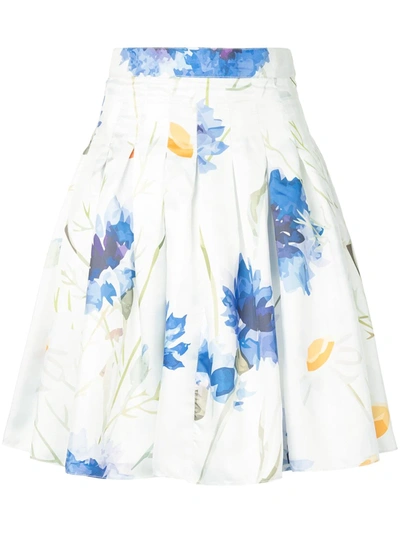 Shop Bambah Carnation Mini Skirt In White
