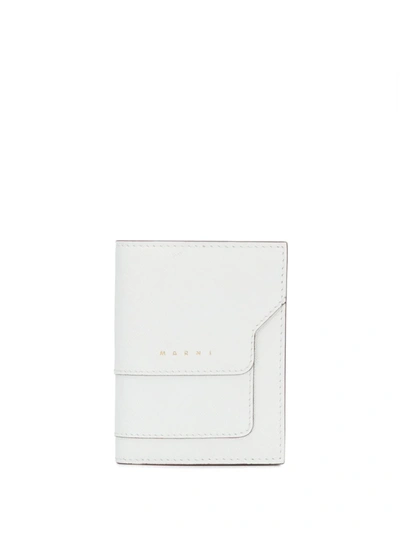 Shop Marni Bi-fold Wallet In White