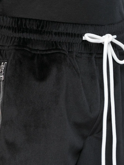 Shop God's Masterful Children Velvet Retro Trousers In Black