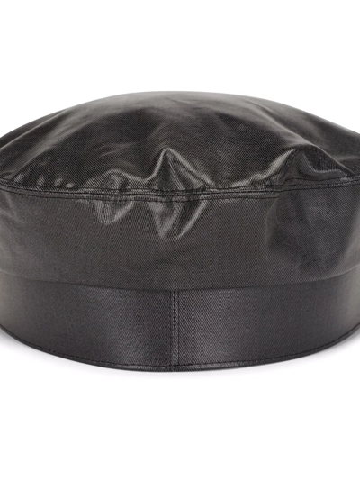 Shop Dolce & Gabbana Dg-logo Baker Boy Hat In Black