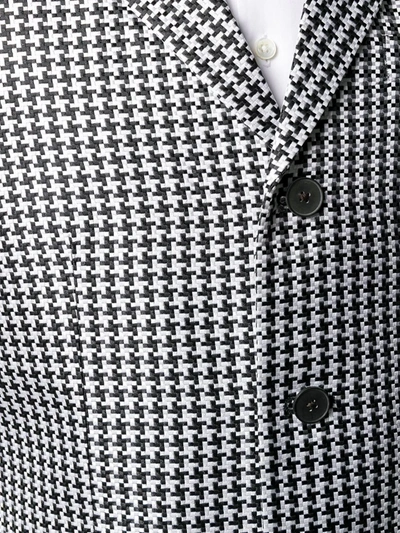 Shop Haider Ackermann Houndstooth Button Jacket In Black