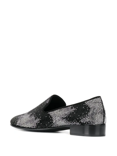 Shop Giuseppe Zanotti Erik Stud-embellished Loafers In Black