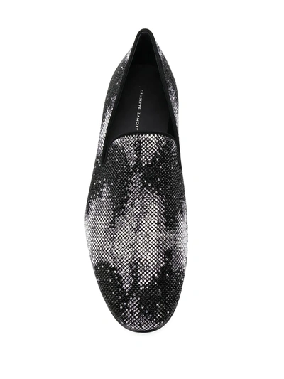 Shop Giuseppe Zanotti Erik Stud-embellished Loafers In Black