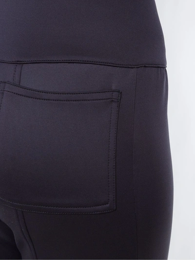 Amir Slama Panelled Flared Trousers In Black