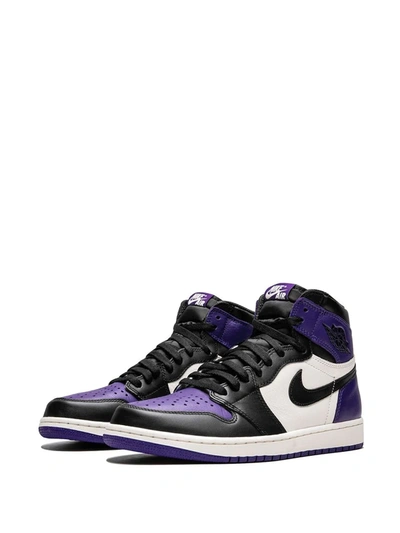 Shop Jordan Air  1 Retro High Og "court Purple" Sneakers