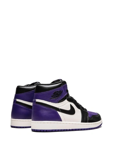 Shop Jordan Air  1 Retro High Og "court Purple" Sneakers