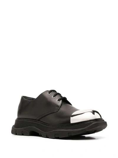 Shop Alexander Mcqueen Tread Derby Shoes In Black