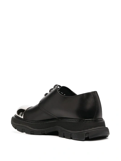 Shop Alexander Mcqueen Tread Derby Shoes In Black