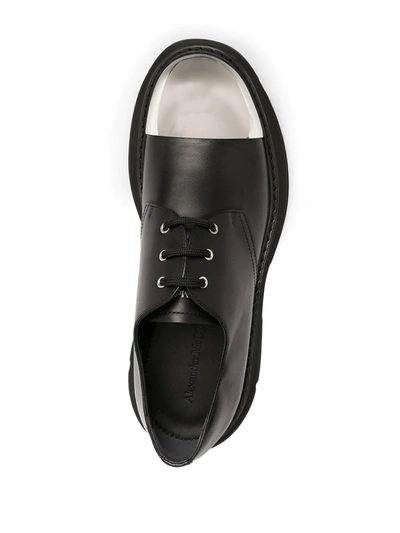 Shop Alexander Mcqueen Tread Derby Shoes In Black