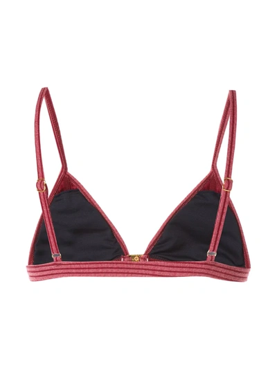Shop Duskii Capriosca Bikini Top In Red