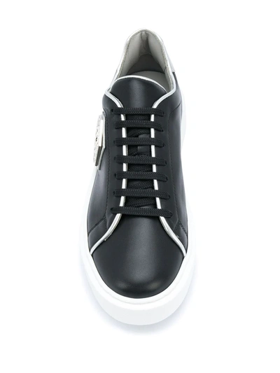 Philipp Plein Stones Hexagon Sneakers In White In Black