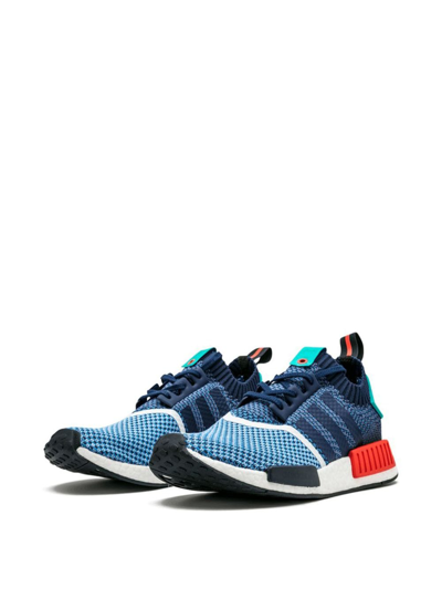Adidas Originals X Packer Shoes Nmd R1 Primeknit Trainers In Blue
