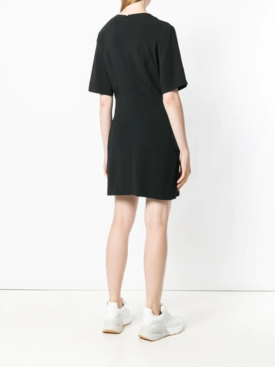 Shop Stella Mccartney Lace-up Mini Dress In Black