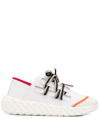 Shop Giuseppe Zanotti Urchin Sneakers In White