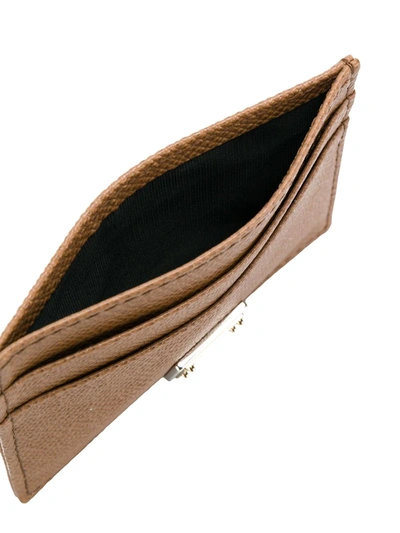 Dolce & Gabbana Logo Plaque Cardholder In Brown