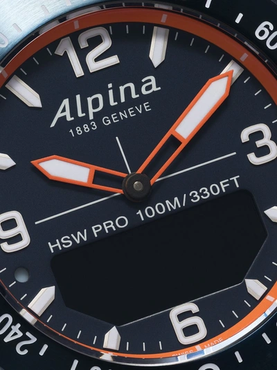 Shop Alpina Alpinerx Smartwatch 45mm In Blue-orange