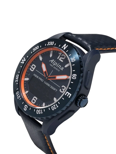 Shop Alpina Alpinerx Smartwatch 45mm In Blue-orange