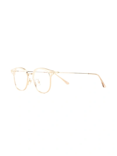 Shop Gentle Monster Alio C1 Round-frame Glasses In Gold