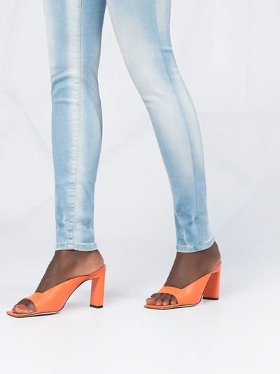 Philipp Plein High Rise Skinny Fit Jeggings In Blue