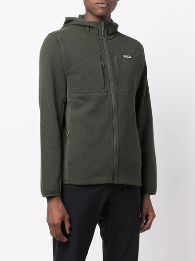 Shop Patagonia Lightweight Better Sweater™ Fleece Hoodie In Green