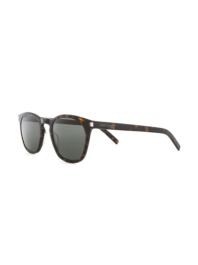 Saint Laurent Square-frame Sunglasses In Black
