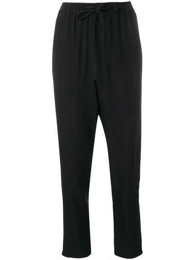 Shop Red Valentino Tapered Leg Relaxed Trousers In Black