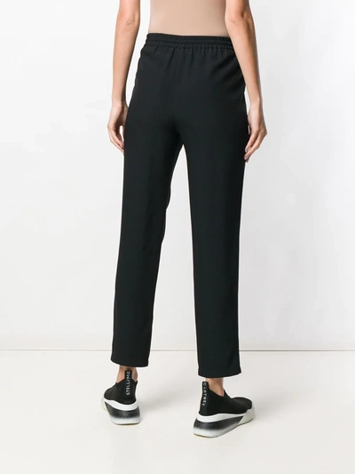 Shop Red Valentino Tapered Leg Relaxed Trousers In Black