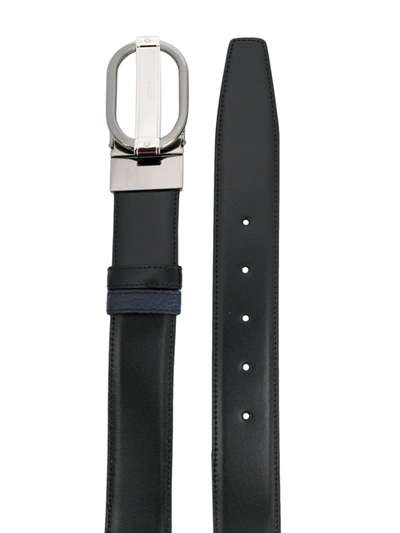 Bally Oval Buckle Belt In Black