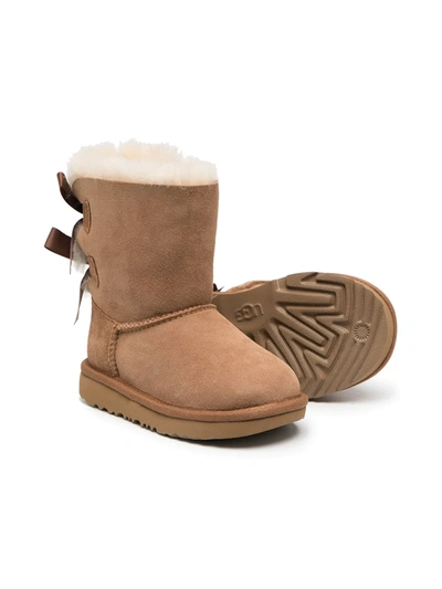 Shop Ugg Bailey Bow Ii Boots In Neutrals