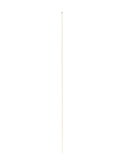 Shop Shihara 18kt Yellow Gold Chain Pierce 200 (01) Diamond Earring In Metallic