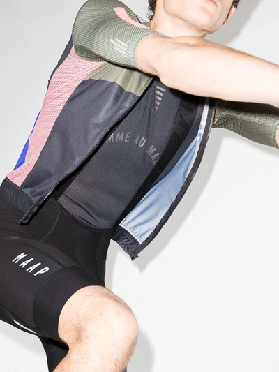 Shop Maap Team Bib Evo Shorts In Grey