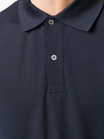 Shop Paul Smith Piqué Polo Shirt In Blue