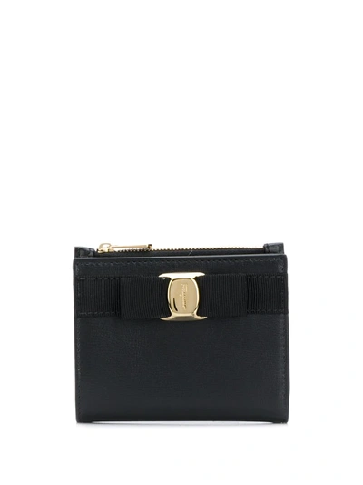 Ferragamo New Vara Wallet In Black