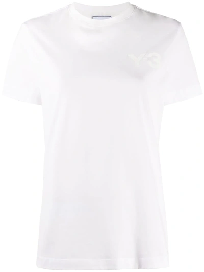 Shop Y-3 Printed Logo T-shirt In White