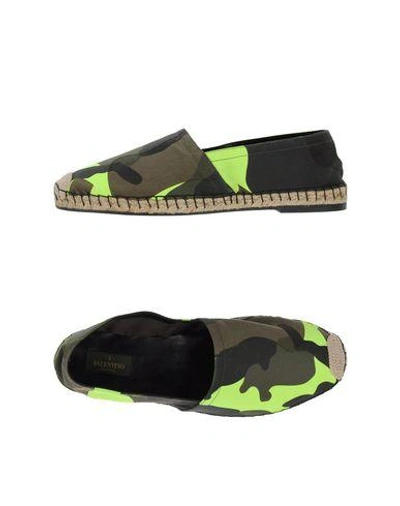 Shop Valentino Espadrilles In Military Green