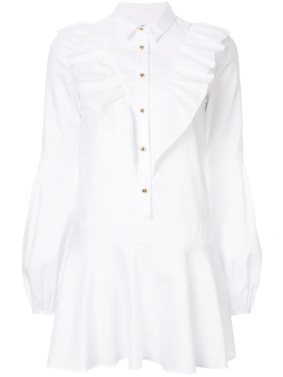 Shop Macgraw Edie Dropped Waist Dress In White