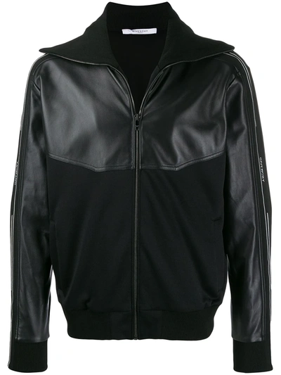 Shop Givenchy Zipped Bomber Jacket In Black