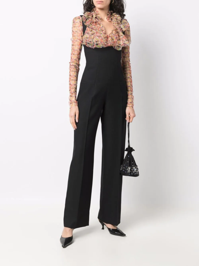 Shop Philosophy Di Lorenzo Serafini Sleeveless Straight-leg Jumpsuit In Black