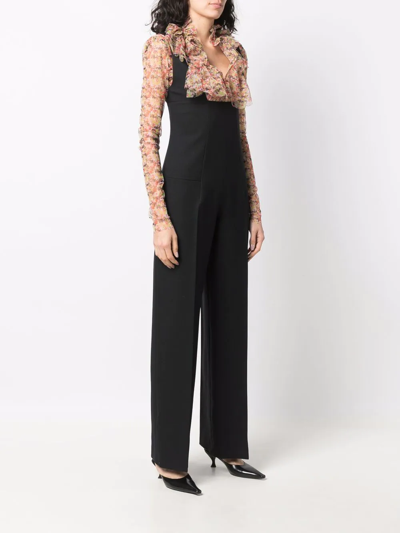 Shop Philosophy Di Lorenzo Serafini Sleeveless Straight-leg Jumpsuit In Black