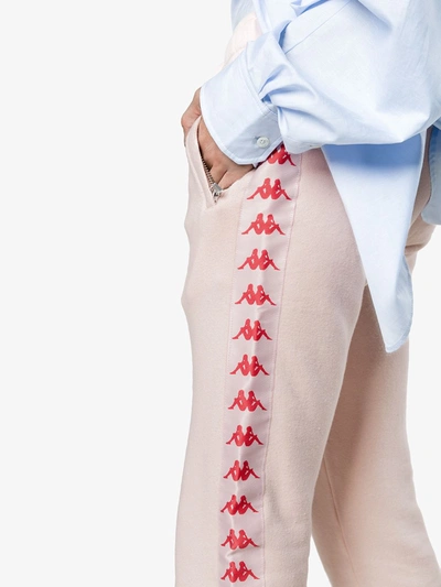 Shop Faith Connexion Kappa Logo Side Panel Track Pants In Pink