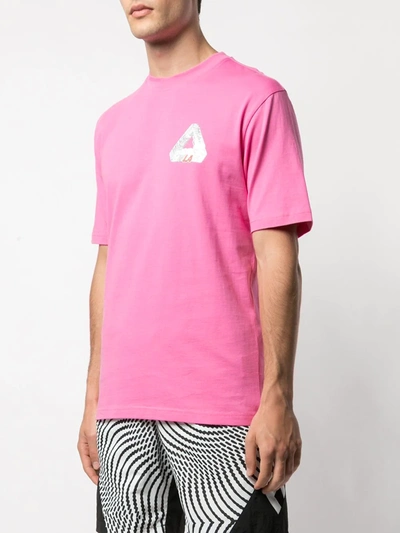 Palace Logo T-shirt In Pink