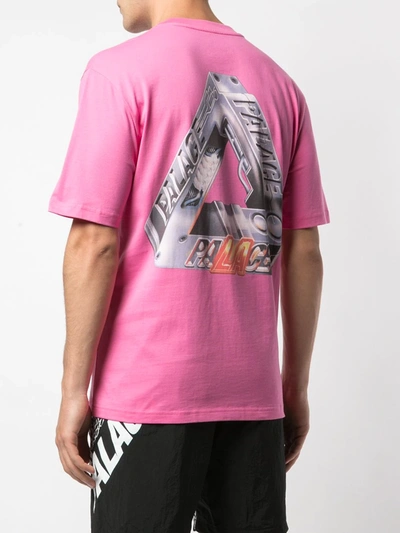 Palace Logo T-shirt In Pink