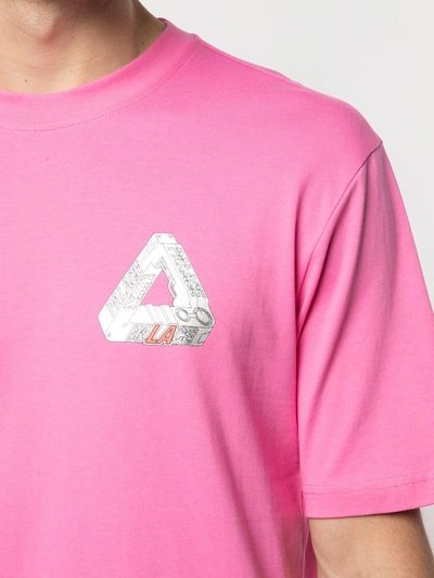 Palace Logo T-shirt In Pink