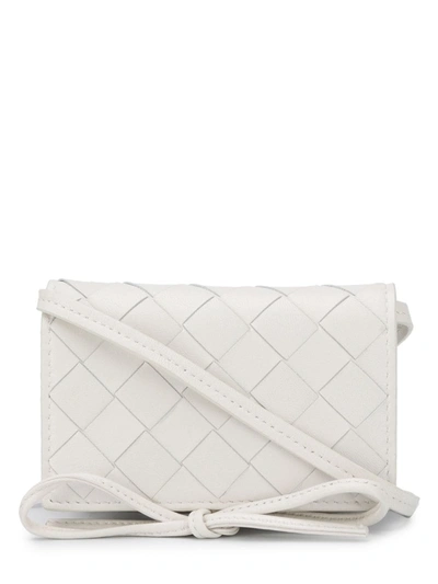 Shop Bottega Veneta Intrecciato Purse In White