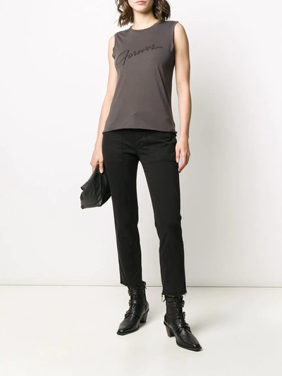 Shop Nili Lotan Jenna Slim-fit Cropped Jeans In Black