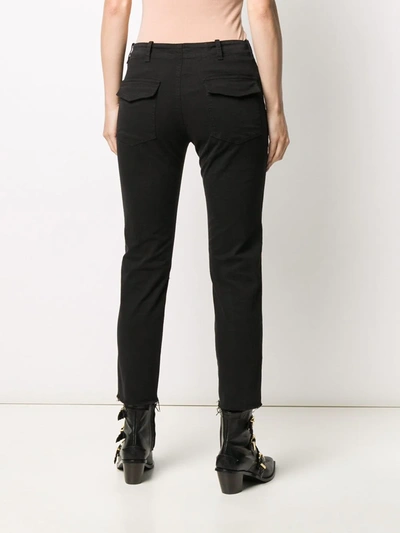 Nili Lotan Jenna Slim-fit Cropped Jeans In Black