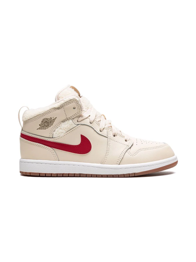 Jordan 1 Mid Utl Sneakers In Neutrals