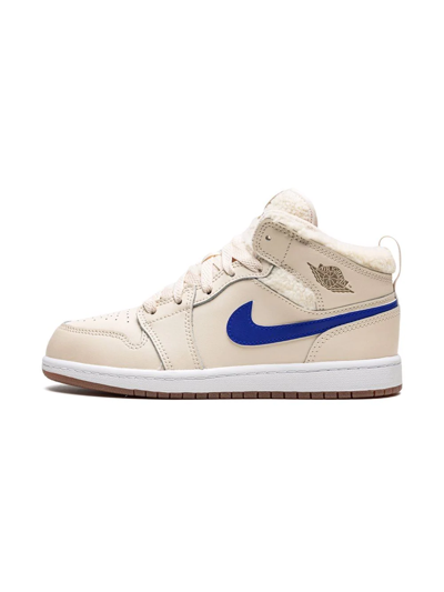 Jordan 1 Mid Utl Sneakers In Neutrals